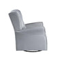 ACME Zeger Swivel Chair w/Glider , Gray Fabric