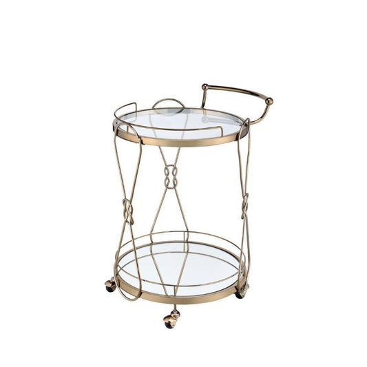 ACME Zekera Serving Cart, Champagne