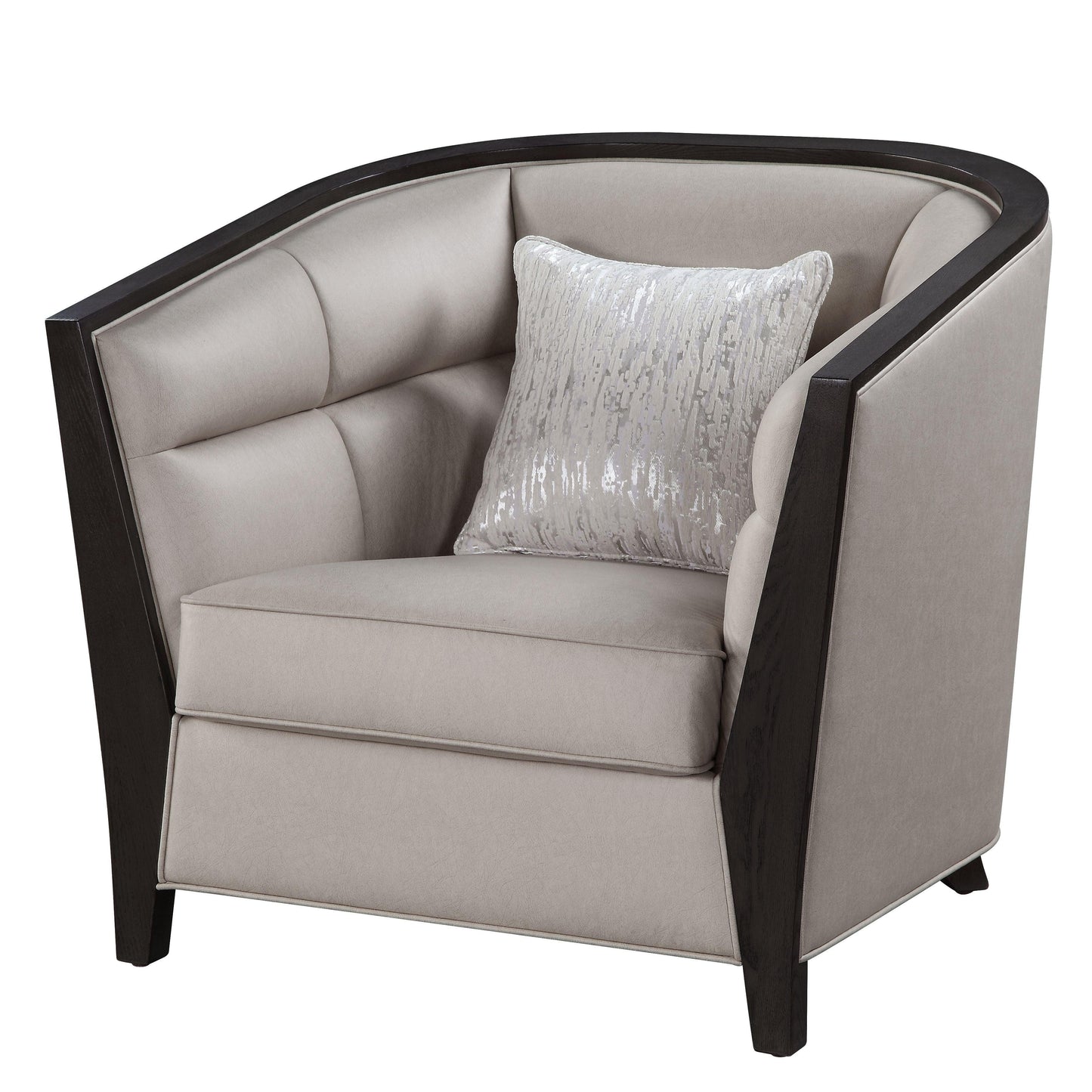 ACME Zemocryss Chair w/pillow, Beige Fabric