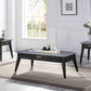 ACME Zemocryss Coffee Table, Sintered Stone Top & Dark Brown Finish