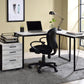 ACME Zetri Writing Desk, Antique White & Black Finish