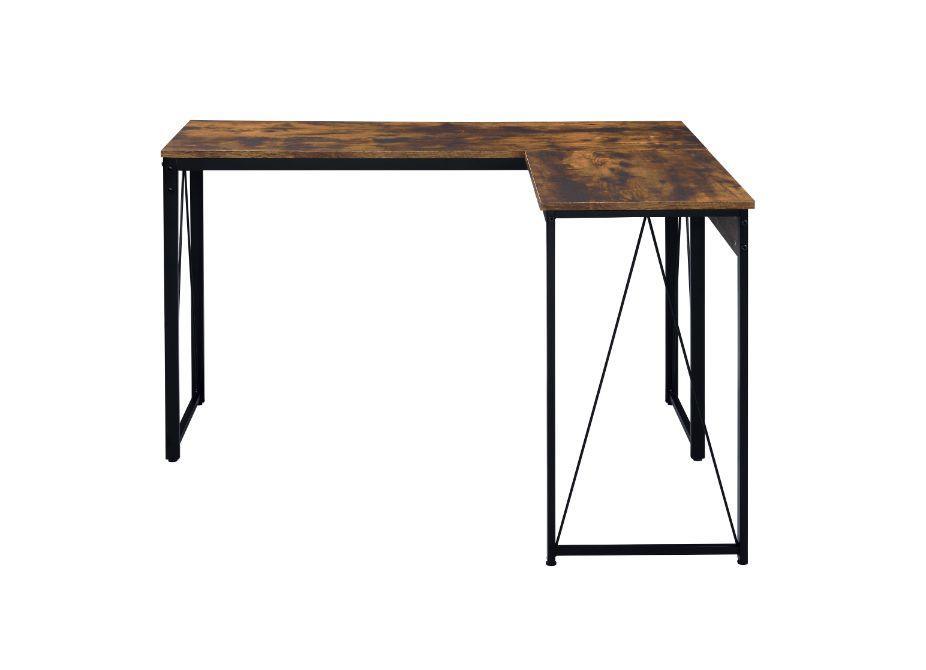 ACME Zetri Writing Desk, Weathered Oak & Black Finish