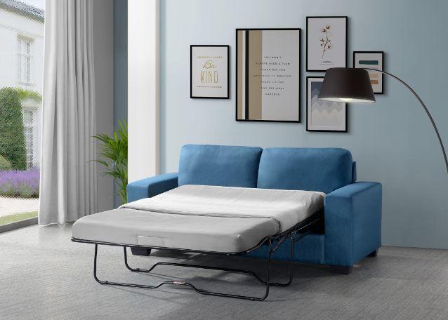 ACME Zoilos Sleeper Sofa, Blue Fabric