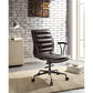 ACME Zooey Executive Office Chair, Distress Chocolate Top Grain Leather