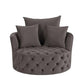 ACME Zunyas Accent Chair w/Swivel, Gray Velvet