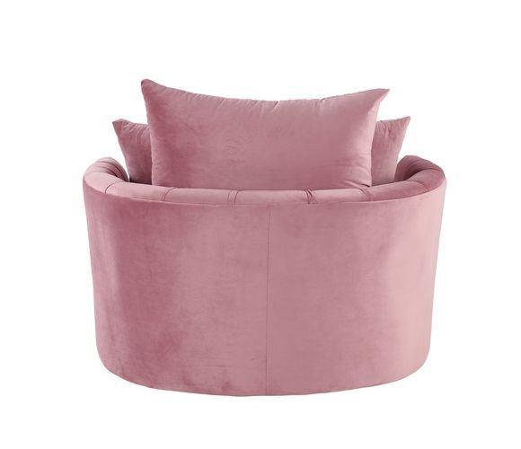 ACME Zunyas Accent Chair w/Swivel, Pink Velvet