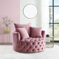 ACME Zunyas Accent Chair w/Swivel, Pink Velvet