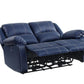 ACME Zuriel Power Motion Loveseat, Blue PU