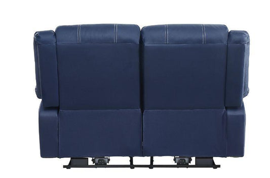 ACME Zuriel Power Motion Loveseat, Blue PU