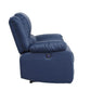 ACME Zuriel Power Motion Loveseat, Blue PU