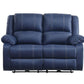 ACME Zuriel Power Motion Loveseat, Blue PU