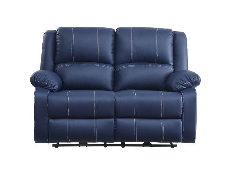 ACME Zuriel Power Motion Loveseat, Blue PU