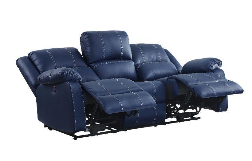 ACME Zuriel Power Motion Sofa, Blue PU