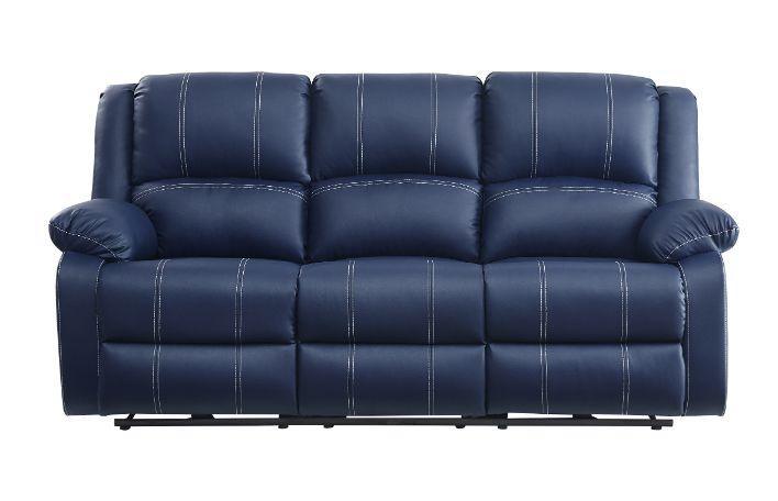 ACME Zuriel Power Motion Sofa, Blue PU