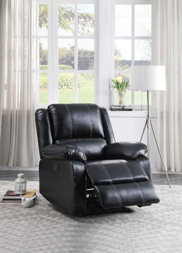 ACME Zuriel Power Recliner, Black PU