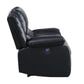 ACME Zuriel Power Recliner, Black PU