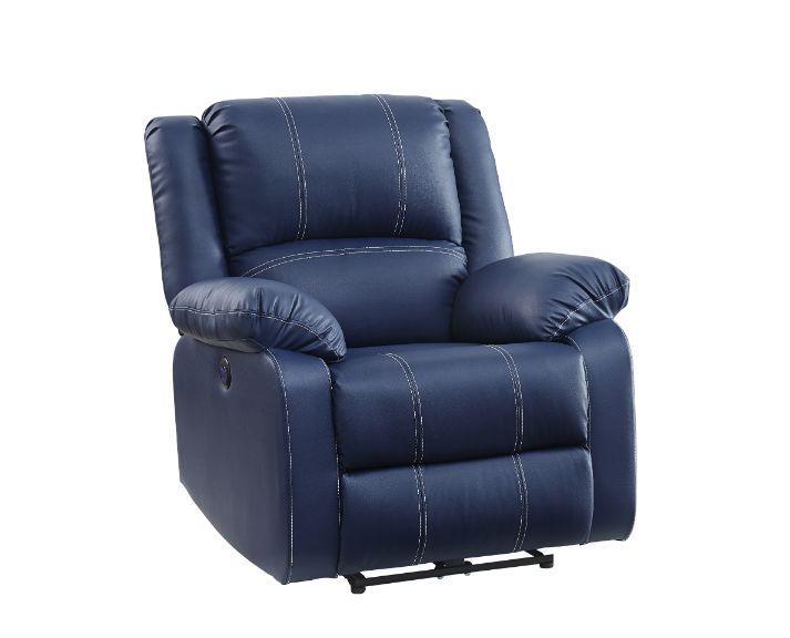 ACME Zuriel Power Recliner, Blue PU