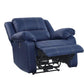 ACME Zuriel Power Recliner, Blue PU