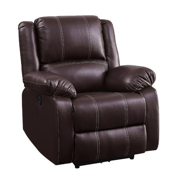 ACME Zuriel Power Recliner, Brown PU