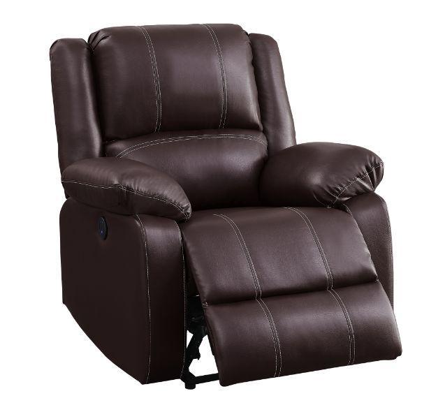 ACME Zuriel Power Recliner, Brown PU