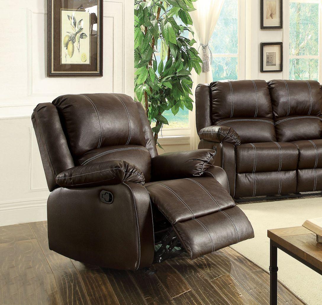 ACME Zuriel Rocker Recliner, Brown PU