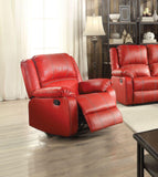 ACME Zuriel Rocker Recliner, Red PU