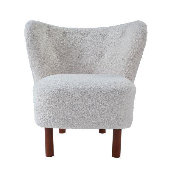 ACME Zusud Accent Chair, White Teddy Sherpa