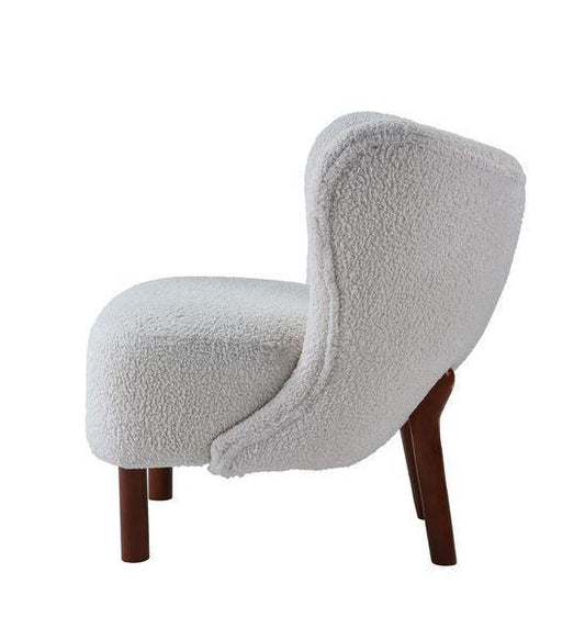 ACME Zusud Accent Chair, White Teddy Sherpa