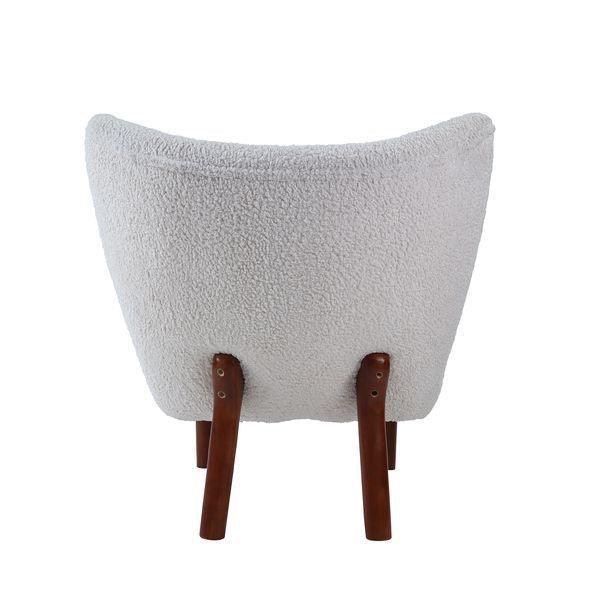 ACME Zusud Accent Chair, White Teddy Sherpa