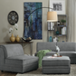 Bois Modular Armless Chair, Gray Velvet