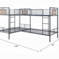 Cordelia Quadruple Twin Bunk Bed, L Shape