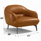Leonia Chair, Cognac Leather
