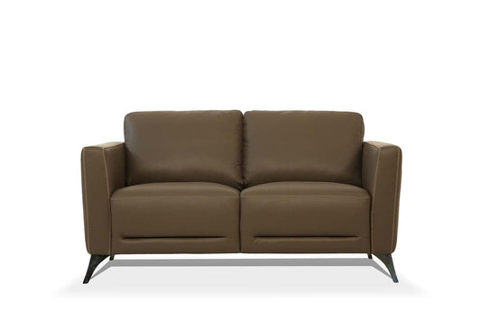 Malaga Loveseat, Taupe Leather