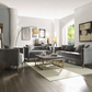 Sidonia Loveseat w/2 Pillows, Gray