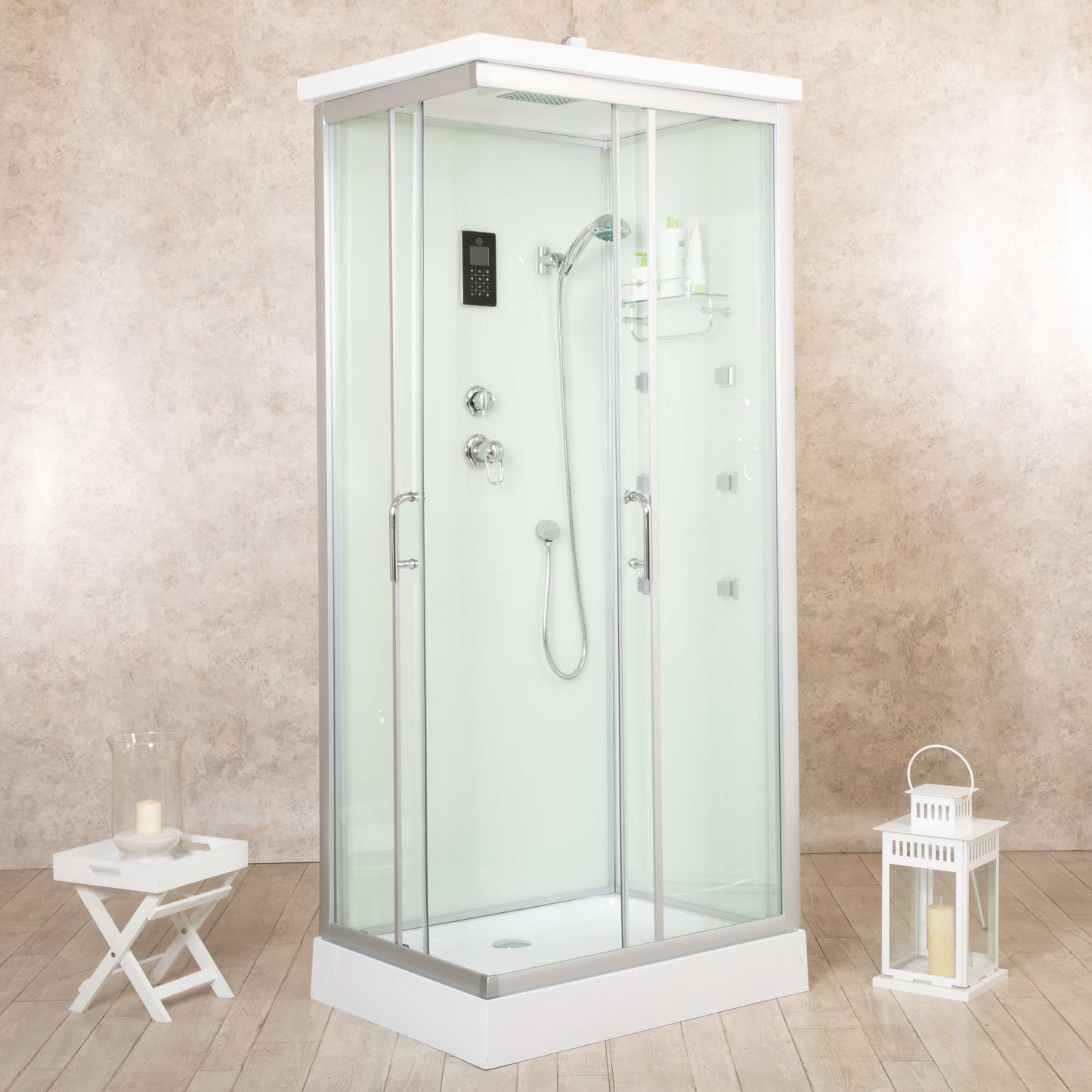 AquaSpa White Air Shower Box