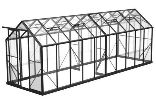 6x20ft (2x6.4m) EcoGuard Greenhouse 6mm Polycarbonate