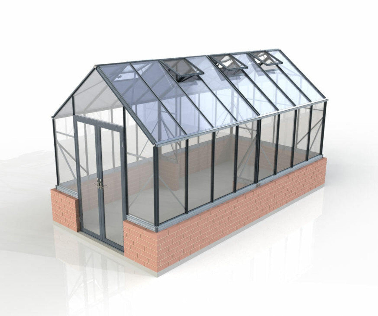 8x16ft (2.6x5.2m) Heritage Elite Glasshouse