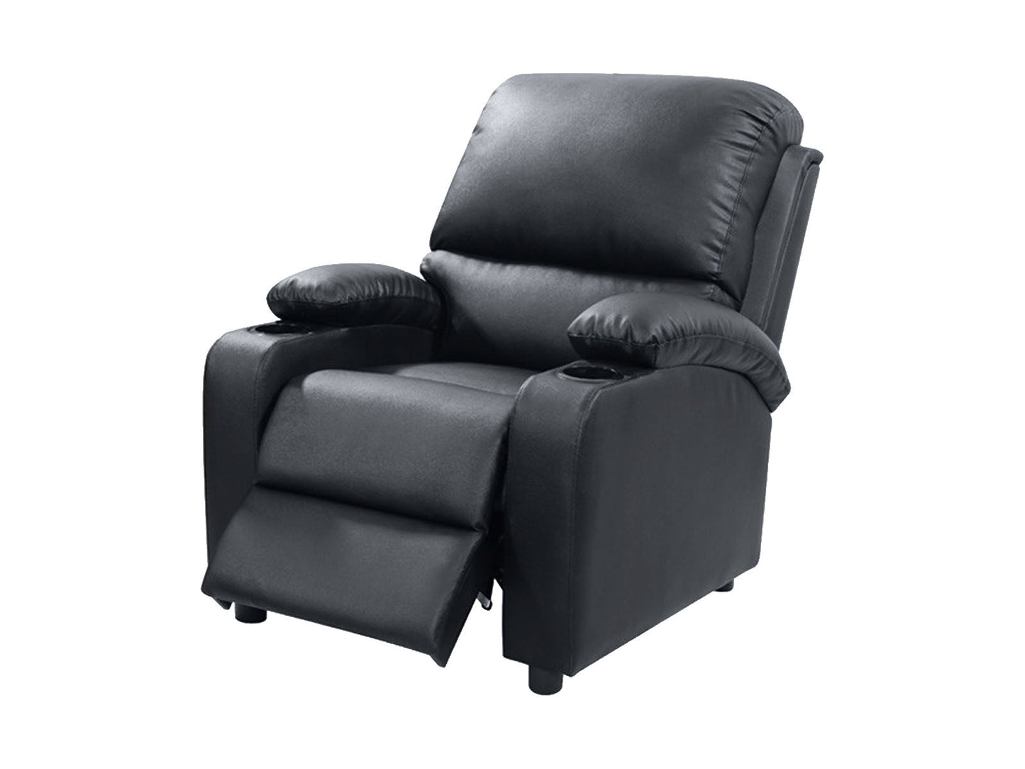 Push Back Recliner with Cup Holder