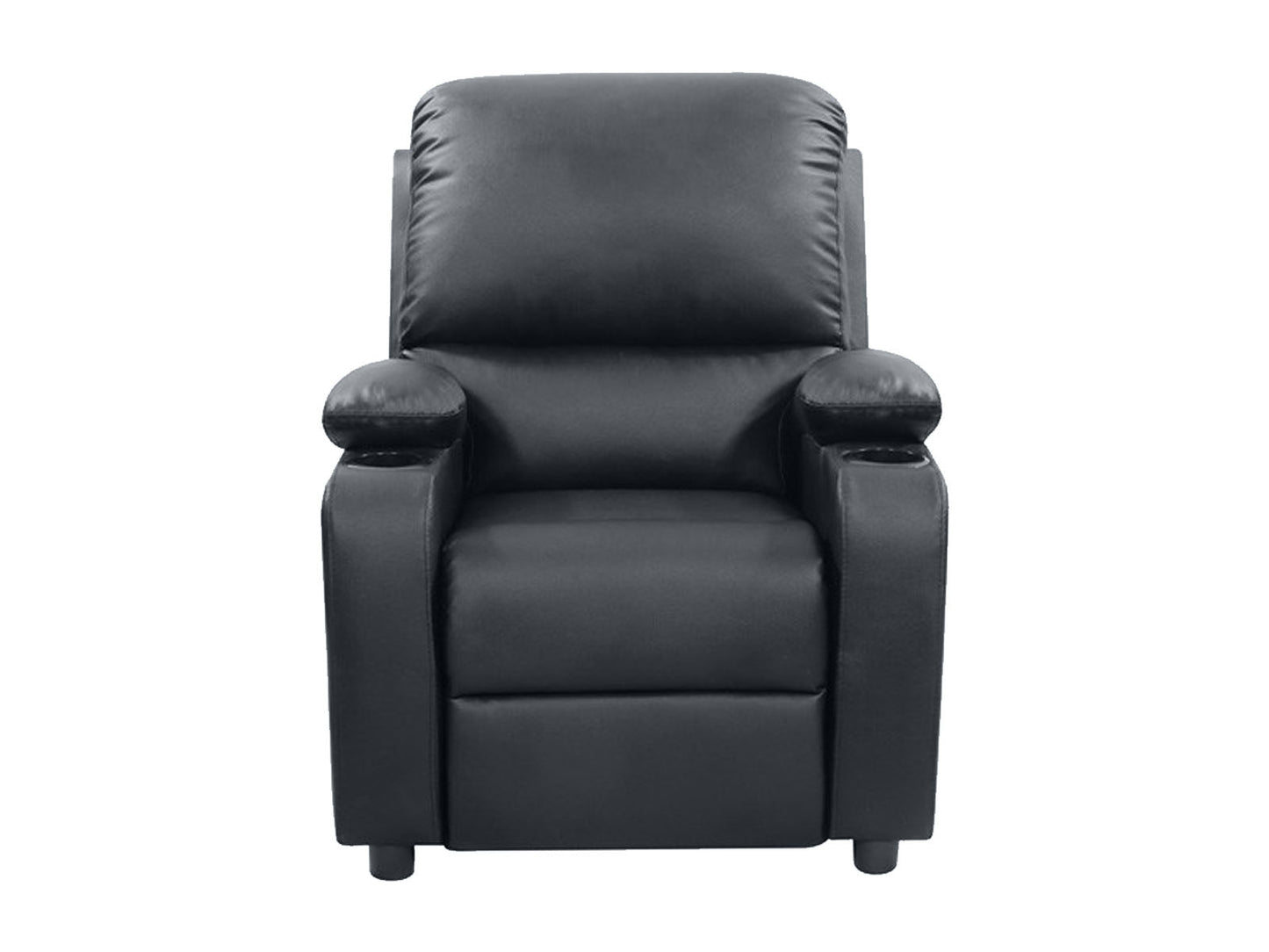 Push Back Recliner with Cup Holder