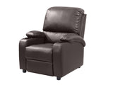 ComfortLuxe Brown Push Back Recliner with Cup Holder