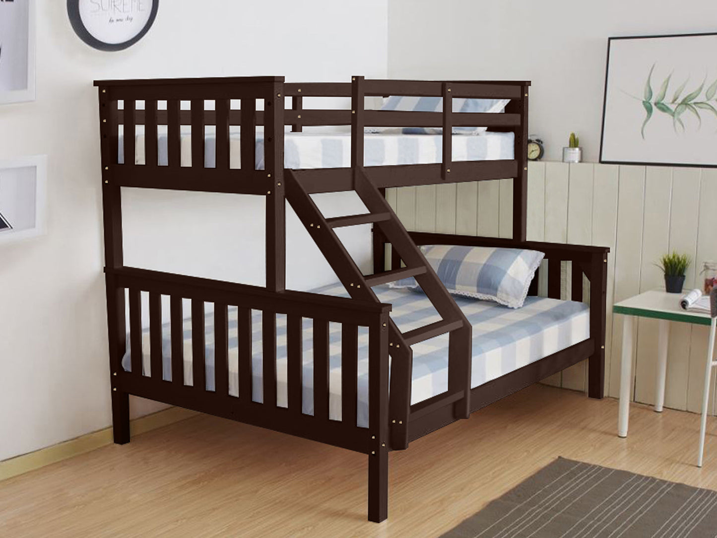 VersaSpace New Chico Wooden Triple Bunk in Walnut