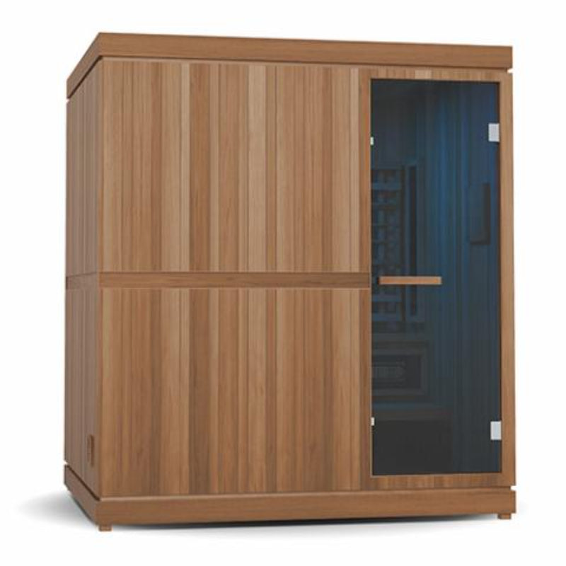 Finnmark FD-5 Trinity XL Infrared & Steam Sauna Combo - 75"W x 64"D x 83"H 4-Person Home Sauna with Infrared and Traditional Sauna Heater