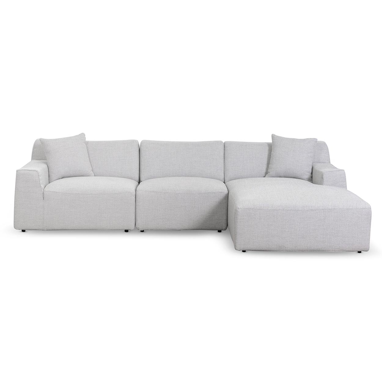 Horizon 3-Seater Chaise Lounge in Storm Cloud Grey