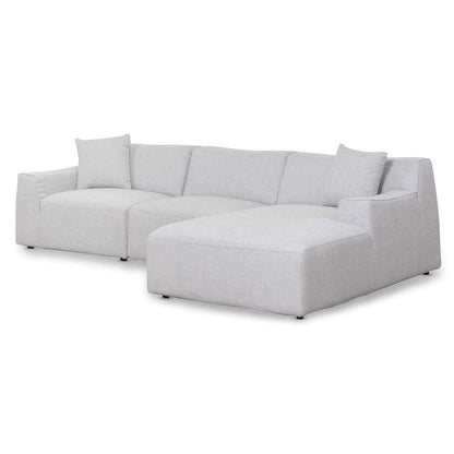 Horizon 3-Seater Chaise Lounge in Storm Cloud Grey