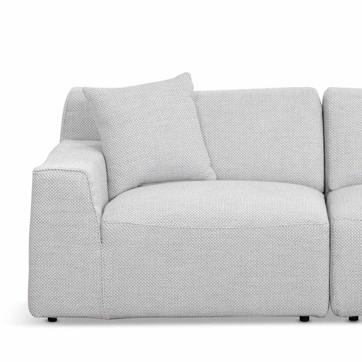 Horizon 3-Seater Chaise Lounge in Storm Cloud Grey