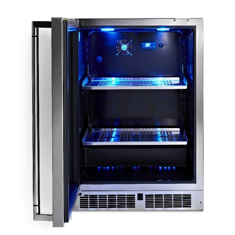 Lynx 24-Inch Outdoor Glass Door Refrigerator (LN24REFGL/R)