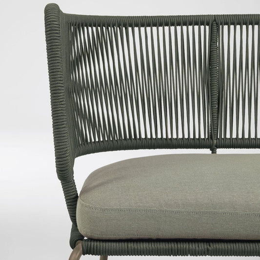 Zephyros Woven Lounge Chair for Two - Dar Green