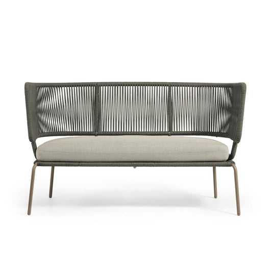 Zephyros Woven Lounge Chair for Two - Dar Green