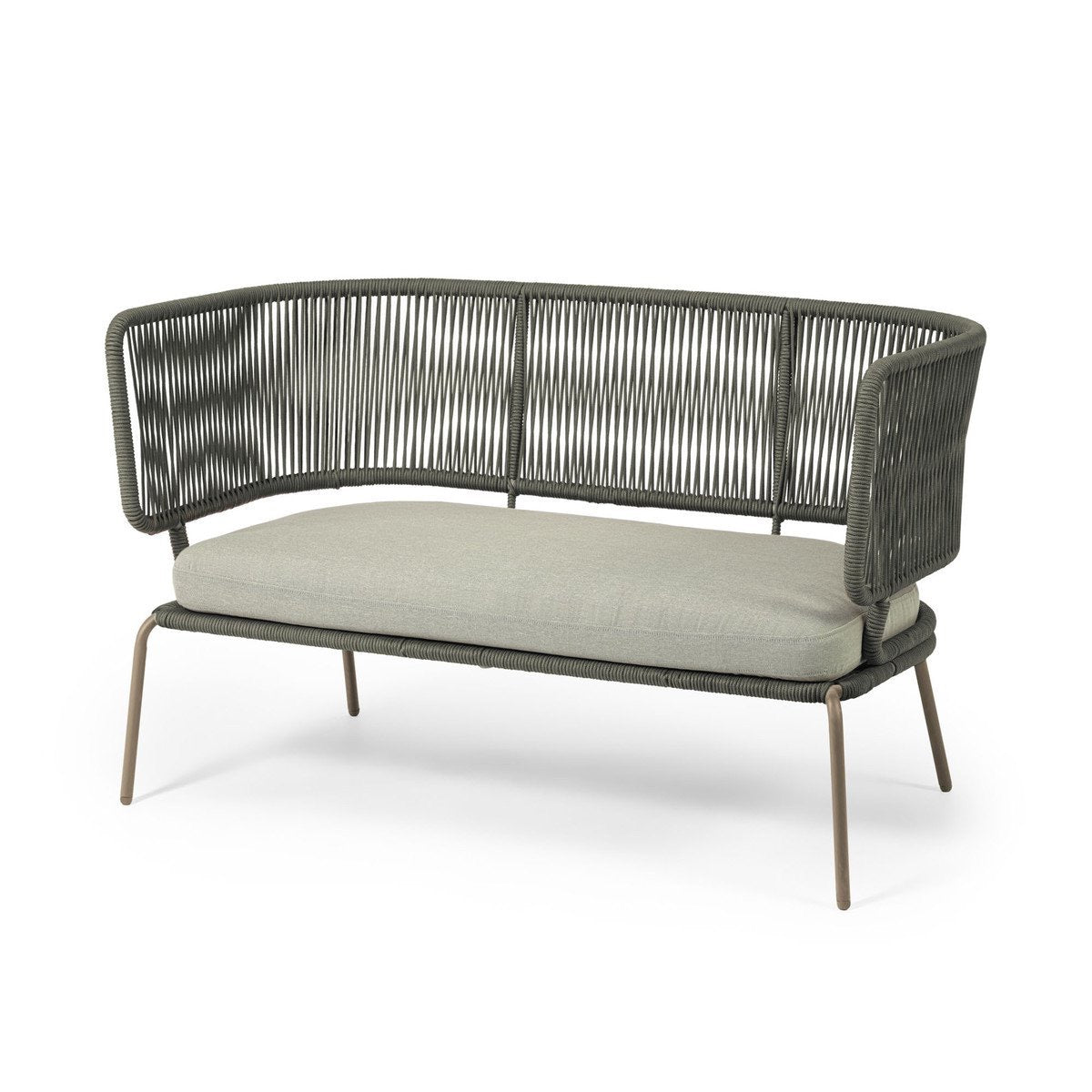 Zephyros Woven Lounge Chair for Two - Dar Green