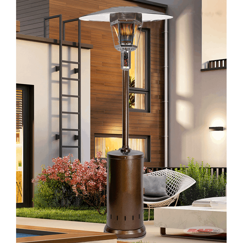 RADtec Real Flame Patio Heater - Antique Bronze Finish